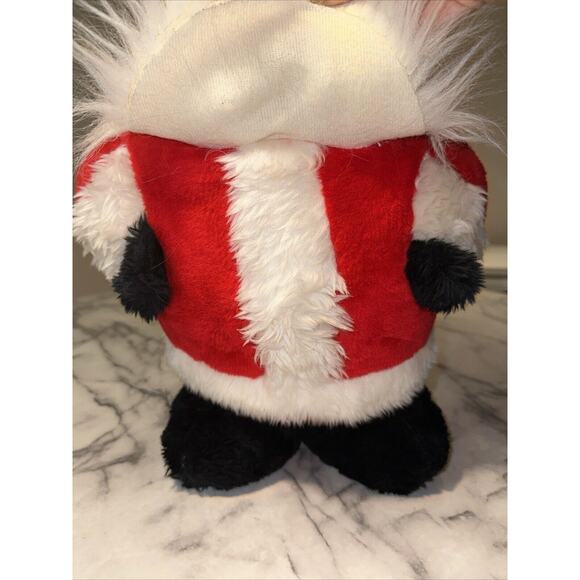 VINTAGE 1984 Rennoc Standing Fat Santa Plush Figure Chubby 15x8" Retro Christmas - Picture 3 of 8